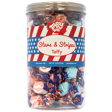 Stars & Stripes Taffy Mix | 4th of July Salt Water Taffy Candy | Taffy Town